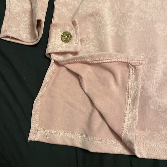 Higher Estate Pink Long Sleeve Blouse with rose print - Picture 5 of 6